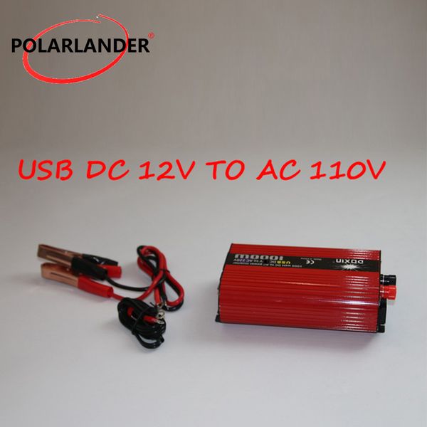 

dc 24v to ac 110v/ universal voltage dc 12v to ac 220v/ dual usb red oval power inverter 12v 110v/ 24v 220v