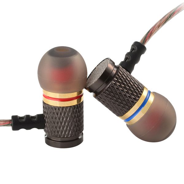 

in-ear headphones metal headset mobile music mp3 subwoofer headset earbud with mic universal earphone