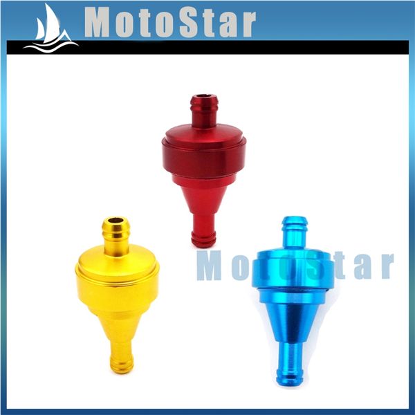 

cnc aluminum petrol gas fuel filter for pit dirt push trail bike atv quad 4 wheeler go kart motorized bicycle motorcycle buggy