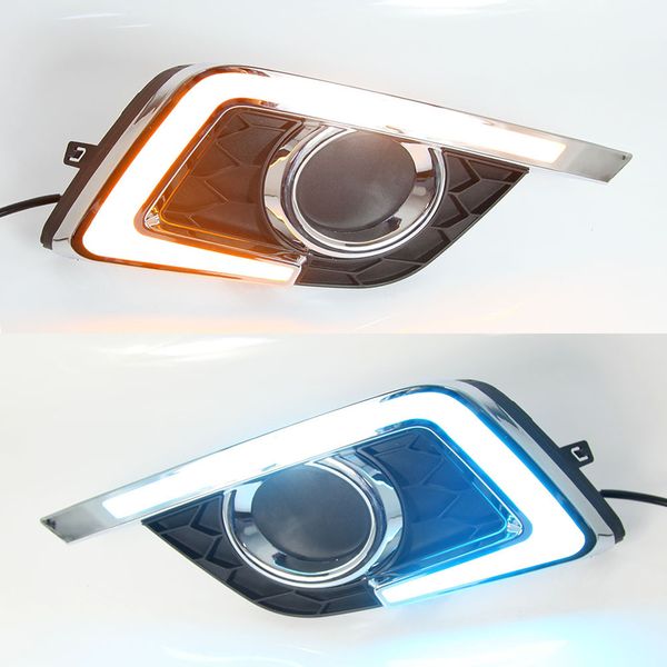 

1 pair led daytime running light car accessories waterproof drl fog lamp decoration for nissan sentra sylphy 2016 2017 2018 2019