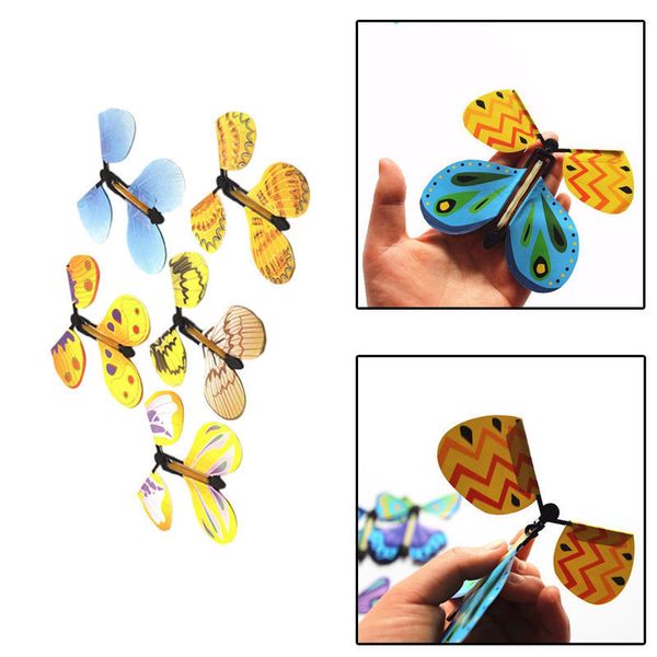 

1 шт творческий забавный трансформировать летающий кокон бабочки в бабочку трюк реквизит магия играть игрушки партия праздник дети diy игруш