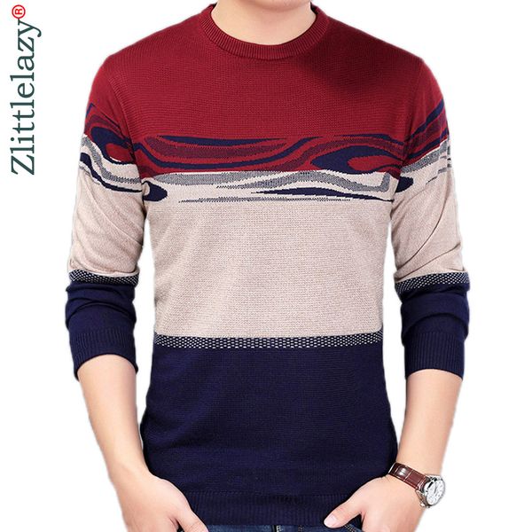 

2018 designer pullover striped men sweater dress thin jersey knitted sweaters mens wear slim fit knitwear fashion clothing 54204, White;black