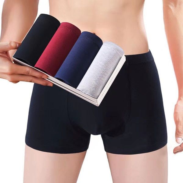 

4шт/много нижнее белье мужчины боксер u выпуклая боксеры cuecas трусы хомбре мягкий воздухопроницаемый сексуальный гей скольжения сплошной т, Black;white