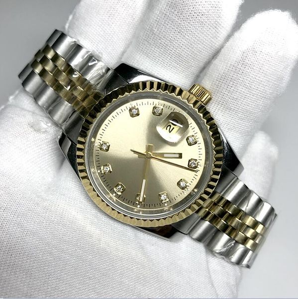 

17 colors v3 automatic 2813 mechanical watch men women datejust 41mm gold dial solid clasp president men watches male sweeping ladies watch, Slivery;brown
