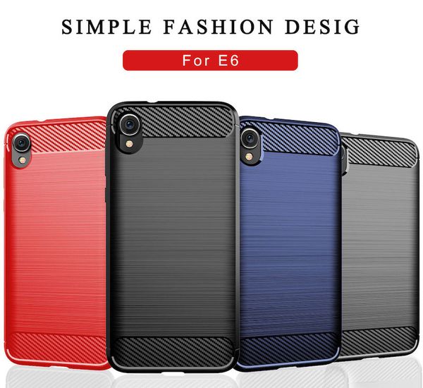 

for 2019 motorola moto e6 phone cover case carbon fiber case for motorola moto e6 plus g7 play g7 power p4 play tpu rubber phone cover