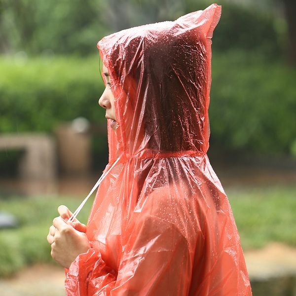 

new disposable transparent raincoats thickened outdoor tour raincoat portable universal disposable poncho climbing ing