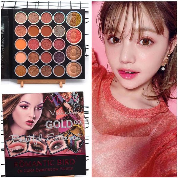 

24 color fashion mashed potato color eye shadow makeup palette highlight pearlescent flash to create exquisite makeup#l30