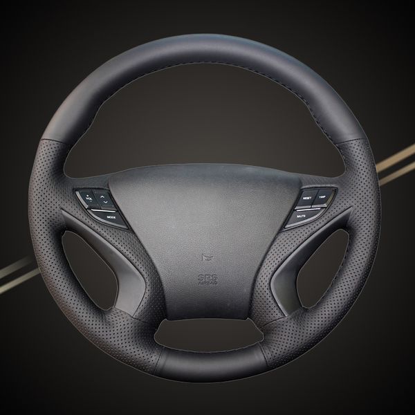 

car braid on the steering wheel cover for sonata 8 2011 2012 2013 2014 auto wheel cover interior accessory car-styling