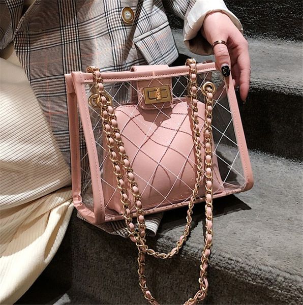 

Women Designer Luxury Handbag High Quality Shoulder Bag Casual Tote Transparent Shopping Bag PH-CFY20051837