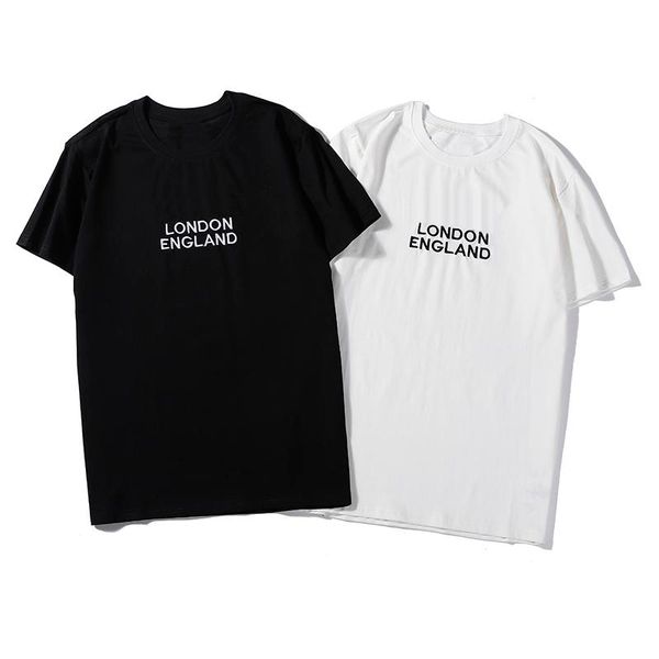 

luxury men designer t shirt new arrival men women letter print casual short sleeve black white fashion mens designer tees, White;black