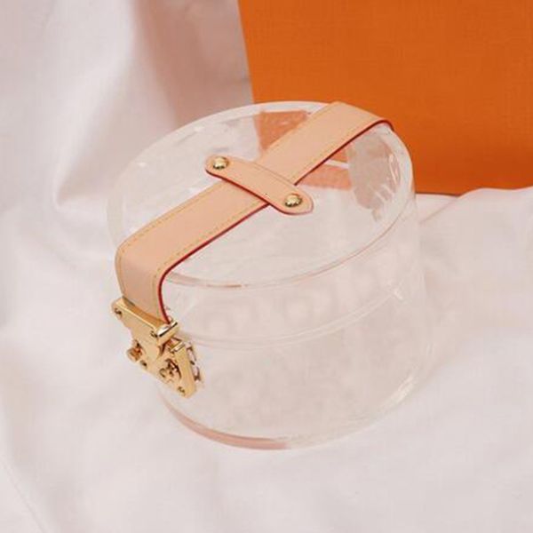 

personality transparent lady party handbag fashion necklace jewelry storage bag mini women bag with scarf