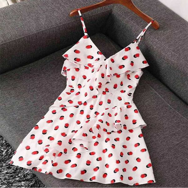 

bohemian backless women dress sleeveless dot v-neck ruffles fashion the new mini dress, Black;gray