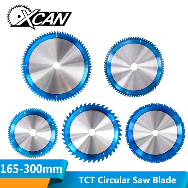 

xcan 1pc 165-300mm tct saw blade nano blue coating circular saw blade woodworking cutting discs carbide tipped
