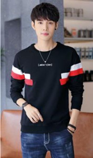 

aberdeen fleece men's splice color embroidery craft casual jacket jerseys, Black