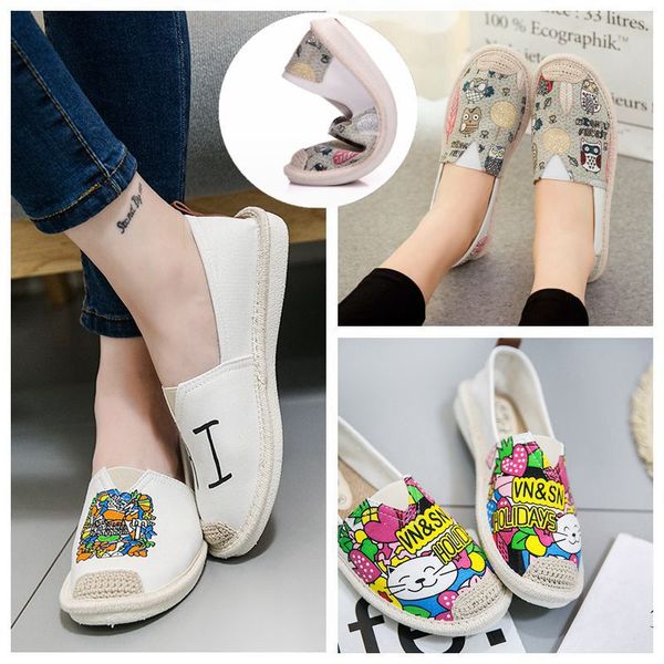 

all-match fringe espadrille shoes casual female sneakers round toe slip-on 2019 fashion women's mixed colors flats tassel new, Black