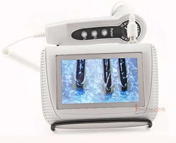 

5 inch lcd screen digital skin diagnosis hair analyzer analysis portable rechargeable scanner e frame fixed ce