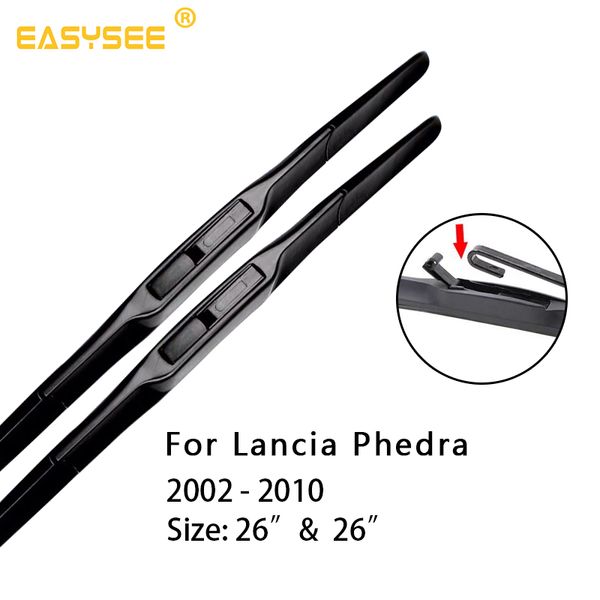 

windscreen windshield wiper blades for lancia phedra fit hook arms front & rear 2002 2003 2004 2005 2006 2007 2008 2009 2010