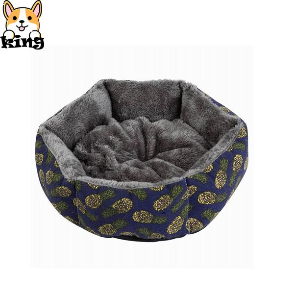 

canvas hexagonal pet kennel thick warm dog kennel super soft dirt-resistant removable and washable dual-use pet