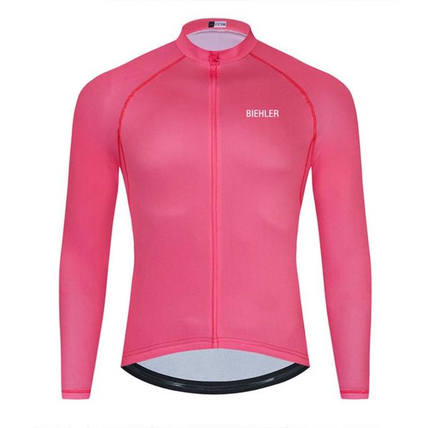 

biehler cycling jersey long sleeve mtb bicycle cycling clothing mountain bike sportswear clothes, Black;red