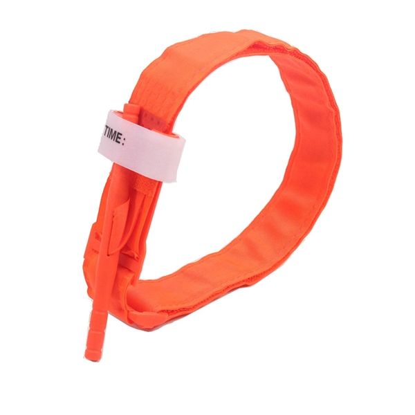 

outdoor hiking portable first aid quick slow release buckle medical one hand emergency tourniquet strap orange survival bracelets