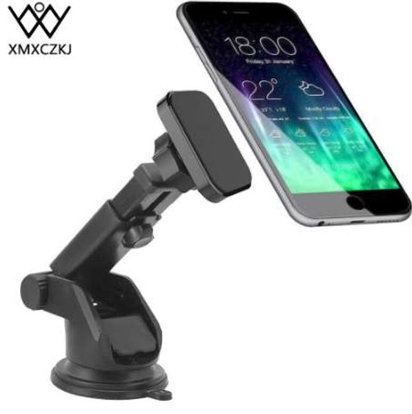 XMXCZKJ Dash Supporto magnetico per parabrezza per auto Supporto per telefono cellulare Supporto per braccio lungo per Iphone XR Supporto per telefono con magnete per Mi8