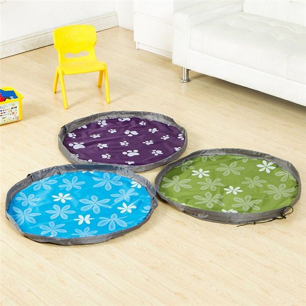 

круглые детских игрушки хранения сумки портативного play mat хранение одеяло для игрушек детских игр пола одеяла матого путешествие пикник м