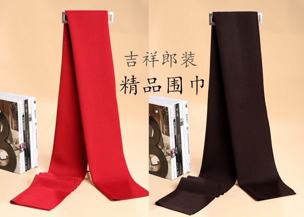 

new trendy fashion plain color men casual business long thick warm scarf, Blue;gray