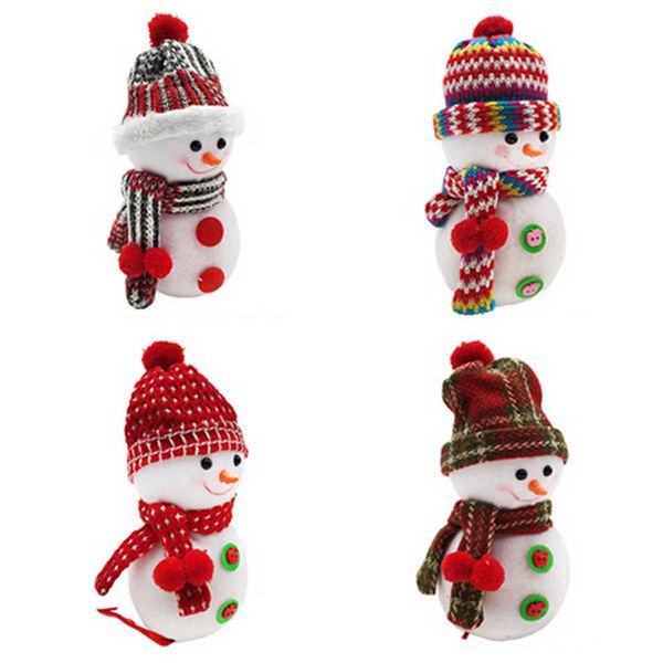 

new arrival christmas eve fruit box snowman doll apple bag christmas gift bag color random drop shipping