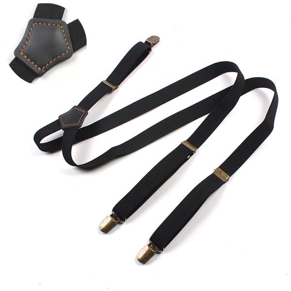 

2018 new fashion straps men suspenders for women jeans pants trouser with clip-on braces elastic suspenders clothing accessories, Black;white