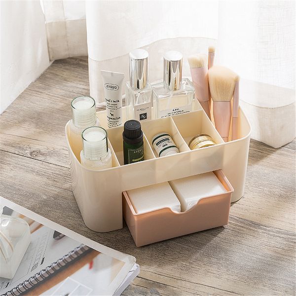 

rasabox - makeup brush holder cosmetic organizer storage cube jewelry drawers case for bathroom dresser vanity