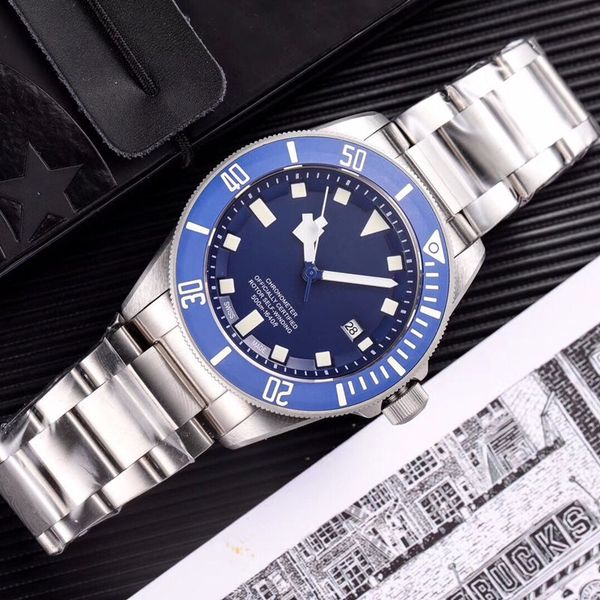 

luxury men's watch nh35 automatic movement 316 stainless steel case sapphire crystal mirror super waterproof auto date with box a430, Slivery;brown