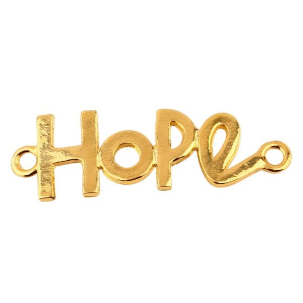 

hope alloy bracelet bangle pendant ornament diy necklace crafts connector, Silver