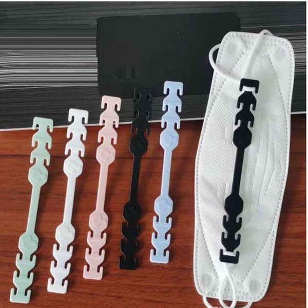 

ear protector hook silicone bandage ear rope anti-slip adjustable masks hook third gear adjustable face mask buckle