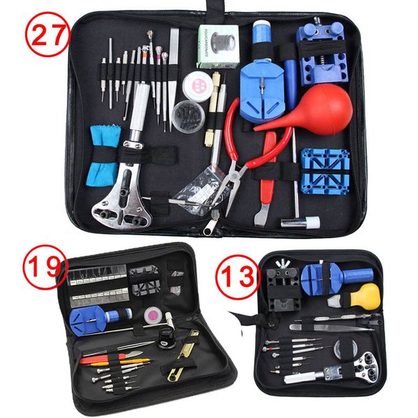 

13/19/27 pcs watch repair tool kit watches link opener remover holder set pin screwdriver pak55