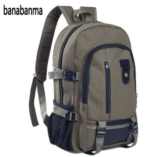 

banabanma travel essential canvas backpacshoulder bag zipper solid casual bag school canvas backpacmodels zk30