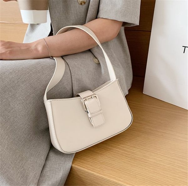 

2 Colors Baguette Bags Simple Single Shoulder Armpit Women Bag Fashion Hand Carry Bag PH-CFY20051840
