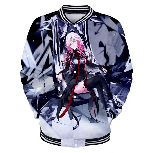 

guilty crown 3d печатные бейсбольные куртки женская / мужская мода куртка с длинным рукавом 2020 harajuku повседневная уличная модная одежда, Black;brown