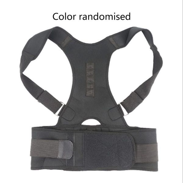

adults back correction belt posture correcting band shaping the perfect back curve hump corset adjustable design, Black;gray