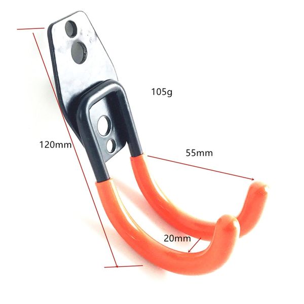 

1pc wall mounted hook storage racks orange warehouse coat hooks heavy duty for organizing power tools holder