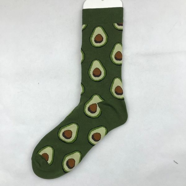 

autumn and winter new dessert food series creative pattern tube cotton ladies socks tide socks couple socks, Black;white