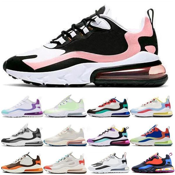

2020 react mens designer shoes men women casual air trainers bauhaus bleached coral optical brown blue outdoor zapatos sports sneakers 36-45, White;red