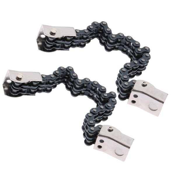 

2pcs practical drum pedal chain with master link percussion instrument accessory