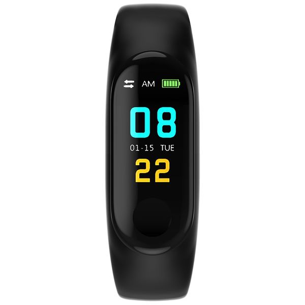 

m3plus 0.96 inches smart bracelet bluetooth 4.0 heart rate monitoring blood pressure functions digital watches relogio masculino, Slivery;brown