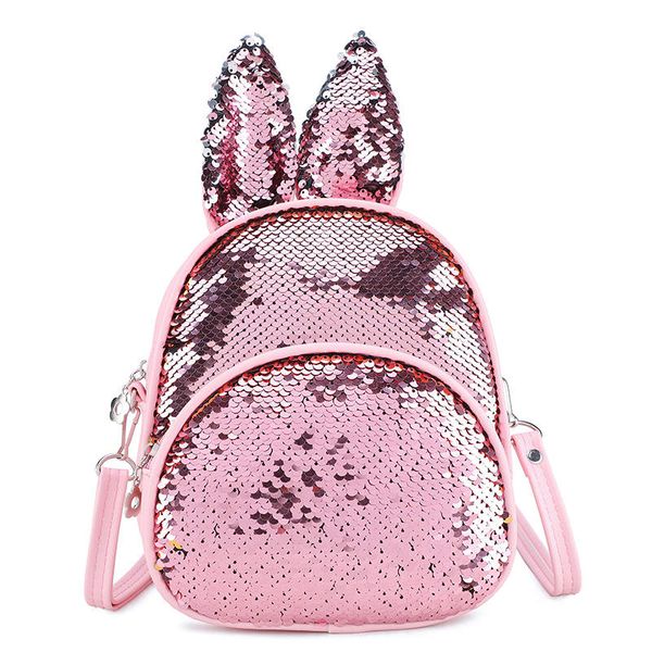 

children kids ears sequin backpack school bag rucksack kindergarten girls lovely backpack
