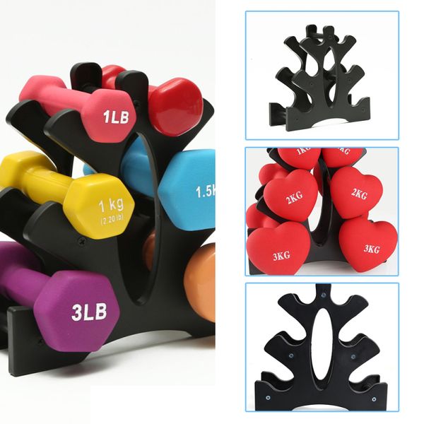 

accessories 1pcs dumbbell bracket triangle leaves tree rack stands weight lifting holder fitness gym equipment home exercise
