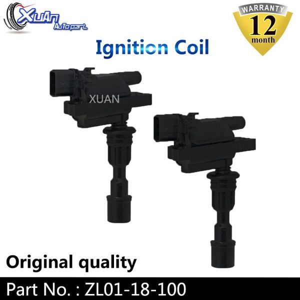 

xuan 2 pcs ignition coil zl01-18-100 for 323 98-04 1.5l 1.6l miata 01-05 1.8l l4 zl01-18-100b uf-408