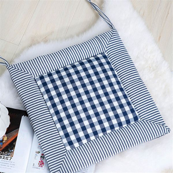 40x40cm Fashion Soft Cotton Plaid Garden Thicker Seat Pads Dining Room Chair Cushion Kitchen Office Soft Patio Pad Pad For Car Seat Padded Car Seat