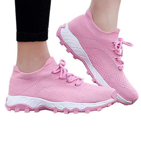 

sneakers women sport shoes lace-up beginner rubber fashion mesh round cross straps flat sneakers running shoes casual #fo