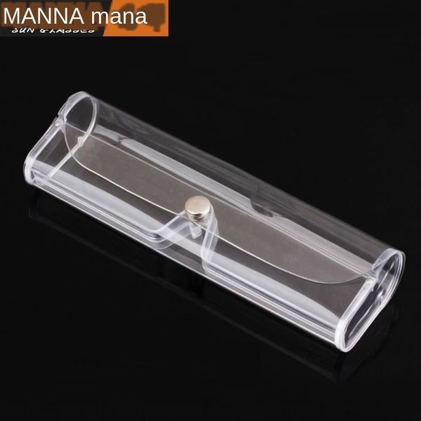 

transparent plastic presbyopic box button plastic case glasses case glasses box