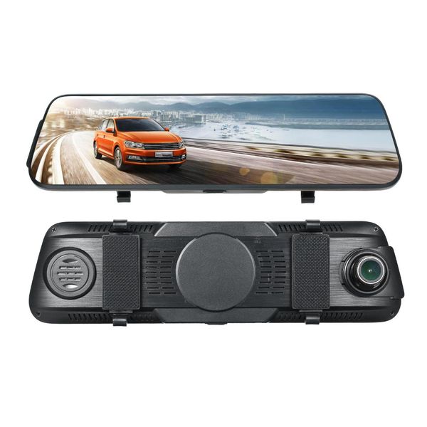 

5.5inch 10inch 1080p double lens car mirror dash came multimedia touchscreen dvr rearview camera streaming video recorder